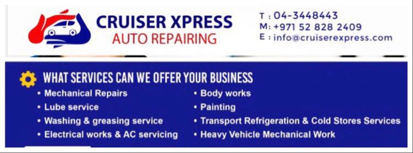 Cruiser Xpress Auto Repairing(Car Assistance & Repair) in Al Quoz