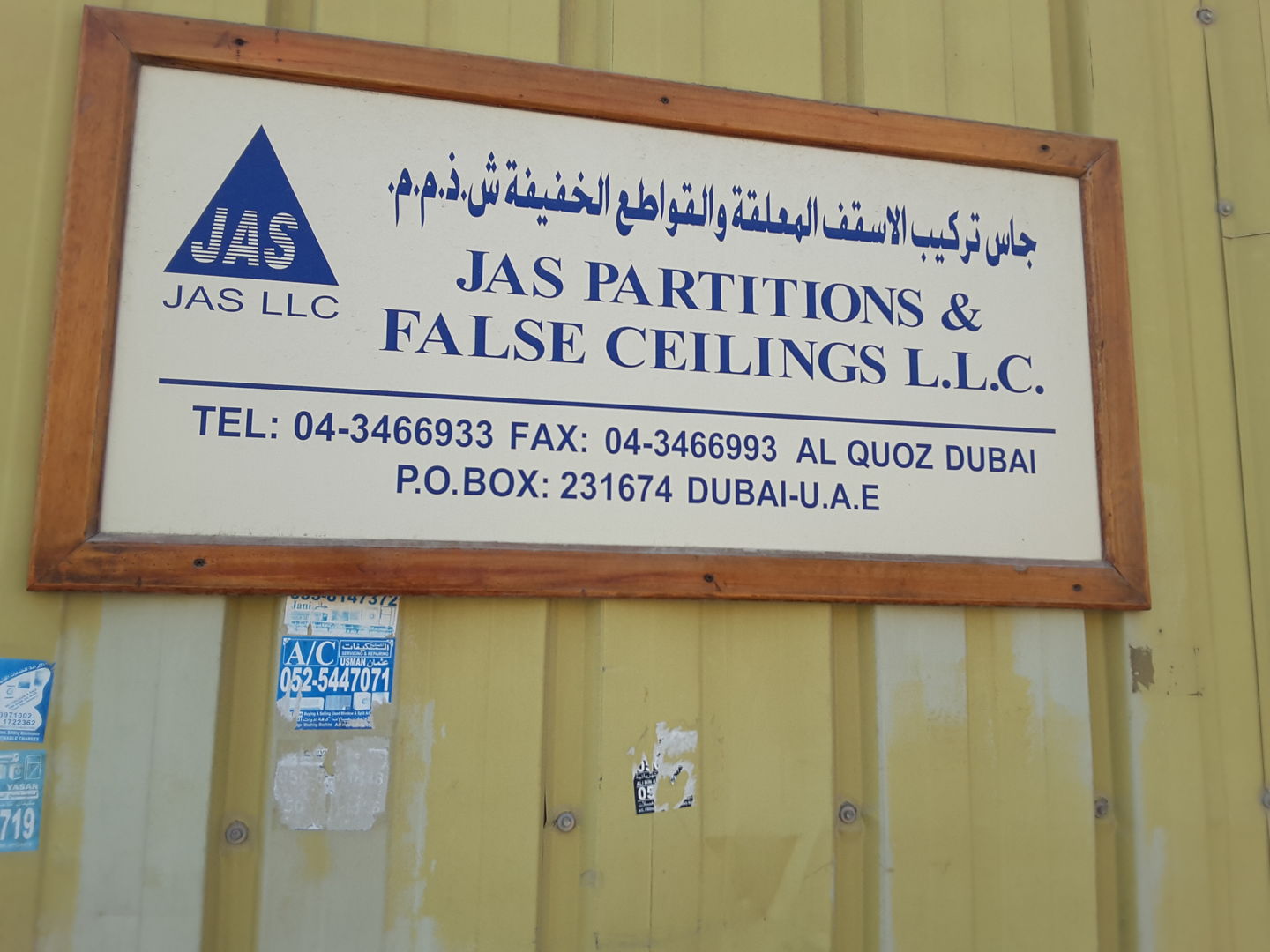 Jas Partitions & False Ceilings(Engineers & Surveyors) in Al Quoz