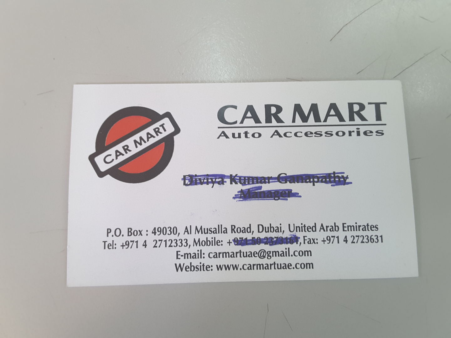 Car Mart Est, (Distributors & Wholesalers) in Al Murar, Dubai